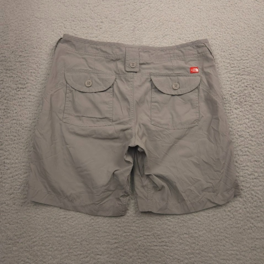 The North Face Womens Nylon Hiking Shorts Gray 33W 8.5 Inseam Outdoor Trail - Picture 2 of 12